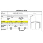 VIVIAN Καρέκλα Μέταλλο Χρώμιο, PVC Εκρού 40x44x83cm - Image 3