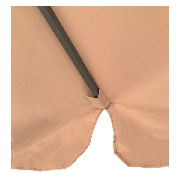 ΟΜΠΡΕΛΑ Αλουμινίου Σκελετός Ανθρακί, Ύφασμα Μπεζ Φ 3m (H 2,4m) - Image 3