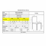 MAISON KIKA Καρέκλα Dining Ξύλo Mango - Antique Άσπρο 46x50x94cm - Image 3