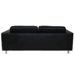 ALAMO Καναπές Σαλονιού Καθιστικού 3Θέσιος - PU Μαύρο 199x85x82cm - Image 5