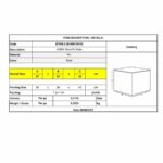 CONY Σκαμπό Βοηθητικό, Pu  Εκρού 37x37x42cm - Image 3