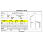 MALEVA-H Καρέκλα PU Καφέ - Wenge 46x61x100cm - Image 3