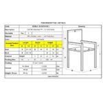 DAFNE Πολυθρόνα Τραπεζαρίας Κήπου Στοιβαζόμενη, PP Rattan Look UV Protection, Ανθρακί 54x55x85cm - Image 4