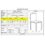 DAFNE Καρέκλα Τραπεζαρίας Κήπου Στοιβαζόμενη, PP Rattan Look UV Protection, Καφέ 46x55x85cm - Image 4