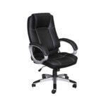 BF5450 Πολυθρόνα Γραφείου Διευθυντή, Pu Μαύρο 63x70x112/122cm - Image 2