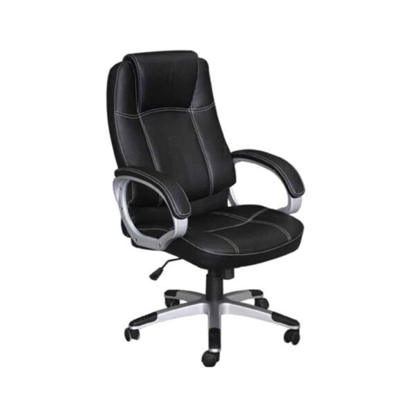 BF5450 Πολυθρόνα Γραφείου Διευθυντή, Pu Μαύρο 63x70x112/122cm - Image 2
