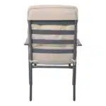 ASTOR Πολυθρόνα Κήπου - Βεράντας, Μέταλλο Βαφή Ανθρακί, Μαξιλάρι Μπεζ 60x77x104cm - Image 4