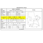 BF4800V Πολυθρόνα Γραφείου Επισκέπτη, Μέταλλο Χρώμιο, PU  Άσπρο 55x63x92cm - Image 7