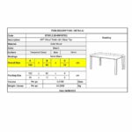 ART Wood Τραπέζι Κουζίνας Τραπεζαρίας, Οξιά Φυσικό, Επιφάνεια Γυαλί 120x80x74cm - Image 3