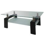 CAMERON Τραπεζάκι Σαλονιού Καθιστικού, Απόχρωση Μαύρο 110x60x45cm - Image 2