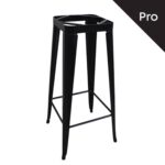 RELIX Βάση Τραπεζιού Bar-Pro, Μέταλλο Βαφή Μαύρο 51x51x100cm - Image 2