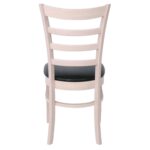 NATURALE Καρέκλα White Wash, Pu Μαύρο 42x50x91cm - Image 5