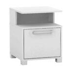 DECON Κομοδίνο Απόχρωση Άσπρο 40x40x50cm - Image 2