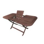 EASY Τραπέζι Επεκτ/νο Πτυσ/νο Ξύλο Acacia 120+40x80 H.74cm - Image 2