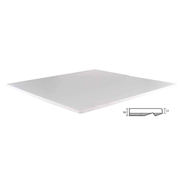 ISO TOP Sliq Plus Επιφάνεια Απόχρωση Pearl White 80x80cm/18mm - Image 2