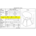 OPTIM Πολυθρόνα Ξύλινο Πόδι Οξιά Φυσικό, PP Άσπρο 54x51x79cm - Image 6
