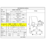 BF3301 Πολυθρόνα Γραφείου Μέταλλο Βάση Χρώμιο, PU Μπεζ 55x60x91/101cm - Image 3