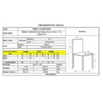 BENSON Καρέκλα Μέταλλο Χρώμιο, PVC Cappuccino 43x58x98cm - Image 3