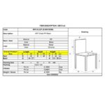 ART Καρέκλα Τραπεζαρίας Κουζίνας Μέταλλο Χρώμιο - PP Μαύρο 46x55x82cm - Image 6