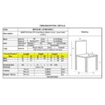 MARTIN Καρέκλα Metal Cross, Ξύλο PP Sand Beige, Μονταρισμένη Ταπετσαρία 49x56x82cm - Image 3