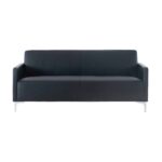 STYLE Καναπές Σαλονιού Καθιστικού, 2Θέσιος, Pu Μαύρο K/D 112x71x72cm - Image 2