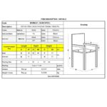 DENIM Πολυθρόνα Γραφείου Επισκέπτη Χρώμιο, Pu Μαύρο 57x60x83cm - Image 4