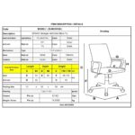 BF6400 Πολυθρόνα Διευθυντή Μέταλλο Χρώμιο, PU Μαύρο 64x66x110/118cm - Image 3