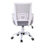 BF2101-S Πολυθρόνα-Pro Γραφείου με Ανάκλιση, Βάση Μέταλλο Βαφή Άσπρο, Γκρι Mesh 57x53x86/96cm - Image 5