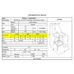 MARTIN Σκαμπό BAR Οξιά Φυσικό, PP-Pu Sand Beige, Μονταρισμένη Ταπετσαρία 49x57x74/111cm - Image 6