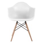 ALEA Wood Πολυθρόνα Ξύλο, ΡΡ Άσπρο 62x58x81cm - Image 2