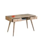 TEKA Κονσόλα - Γραφείο Ξύλο Ακακία Φυσικό 117x60x76cm - Image 2