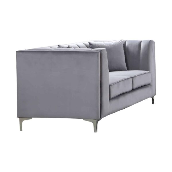 PARSON Kαναπές 2Θέσιος Σαλονιού - Καθιστικού, Ύφασμα Velure Απόχρωση Σκούρο Γκρι 162x87x79cm - Image 2
