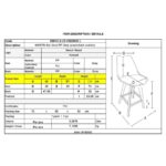 MARTIN Σκαμπό BAR Οξιά Φυσικό, PP-Pu Γκρι, Μονταρισμένη Ταπετσαρία 49x57x74/111cm - Image 3