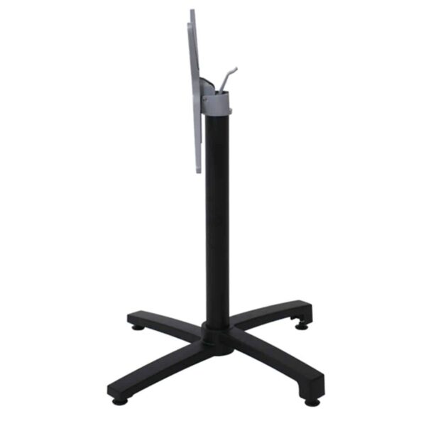 ALTEA Βάση Τραπεζιού Αλουμίνιο Απόχρωση Μαύρο, Πτυσσόμενη (6,20kg) 68x68cm H.72cm - Image 3