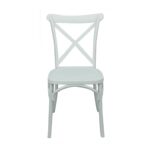 DESTINY Καρέκλα Πολυπροπυλένιο (PP), Απόχρωση Άσπρο, Στοιβαζόμενη 48x51x90cm - Image 3