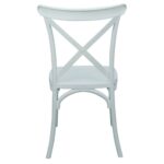 DESTINY Καρέκλα Πολυπροπυλένιο (PP), Απόχρωση Άσπρο, Στοιβαζόμενη 48x51x90cm - Image 4