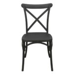 DESTINY Καρέκλα Πολυπροπυλένιο (PP), Απόχρωση Ανθρακί, Στοιβαζόμενη 48x51x90cm - Image 3