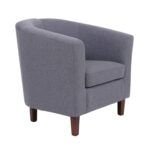 BOGA Πολυθρόνα Σαλονιού Καθιστικού, Ύφασμα Γκρι 75x73x74cm - Image 2