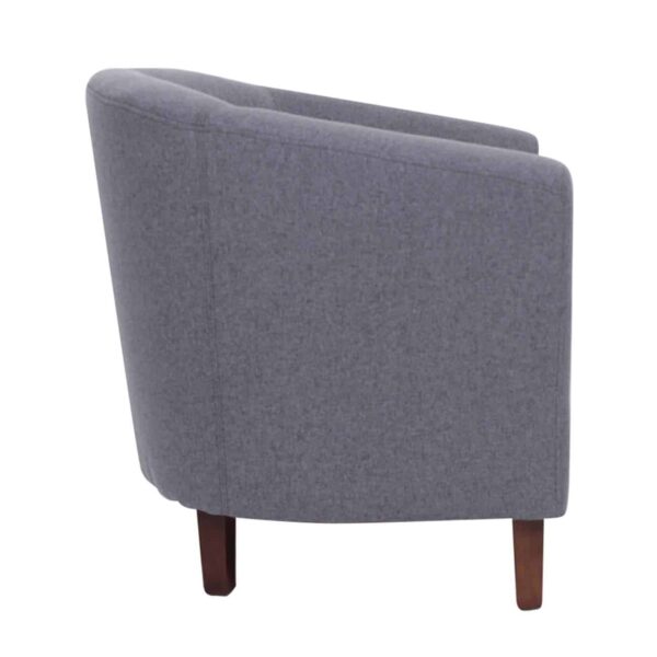 BOGA Πολυθρόνα Σαλονιού Καθιστικού, Ύφασμα Γκρι 75x73x74cm - Image 4
