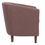 BOGA Πολυθρόνα Σαλονιού Καθιστικού, Ύφασμα Καφέ 75x73x74cm - Image 4