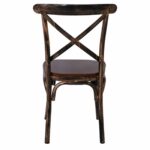 MARLIN Wood Καρέκλα, Μέταλλο Βαφή Black Gold 52x46x91cm - Image 6