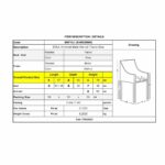 SOUL Πολυθρόνα Τραπεζαρίας Σαλονιού Κουζίνας, Μέταλλο Βαφή Καρυδί, Ύφασμα Γκρι 57x60x78cm - Image 6