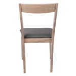 RINGO Καρέκλα Τραπεζαρίας Κουζίνας Smoke Beech, Ύφασμα Γκρι 46x54x87cm - Image 3