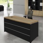 PROJECT Γραφείο Απόχρωση Sonoma - Γκρι 180x80x75cm - Image 2