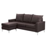 AVANT  Καναπές Σαλονιού Καθιστικού Γωνία Αναστρέψιμος Ύφασμα Καφέ 192x127x72/H.83cm - Image 2