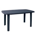 SORRENTO Τραπέζι Oval Dining Κήπου - Βεράντας, PP Απόχρωση Ανθρακί 140x80x74cm oval - Image 2