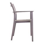 AKRON Πολυθρόνα PP-UV Sand Beige - Tortora 60x55x85cm - Image 4