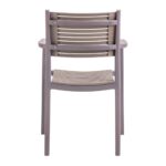 AKRON Πολυθρόνα PP-UV Sand Beige - Tortora 60x55x85cm - Image 5