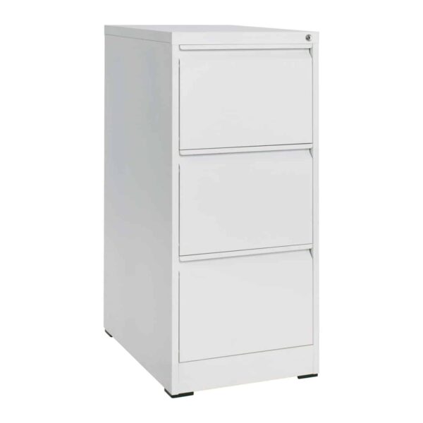 ΦΟΡΙΑΜΟΣ Αρχειοθέτησης Γραφείου 3 Συρτάρια, Μέταλλο Βαφή Άσπρο H.103 46x62x103cm - Image 2