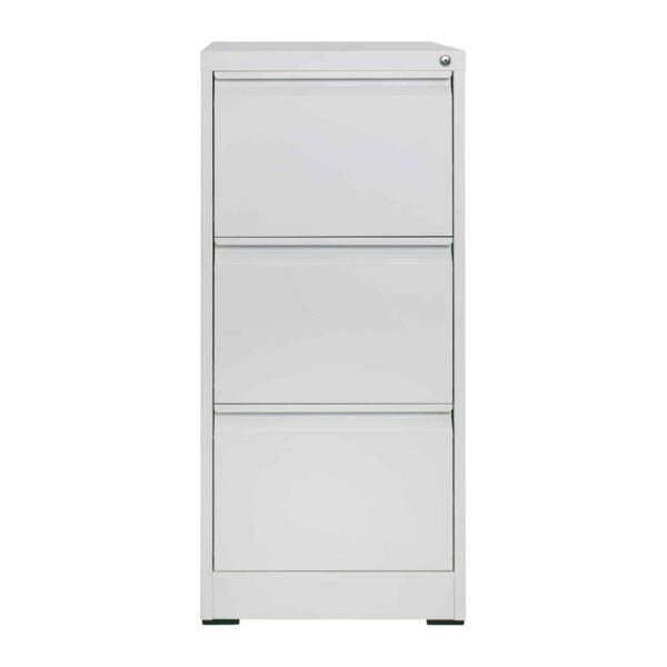 ΦΟΡΙΑΜΟΣ Αρχειοθέτησης Γραφείου 3 Συρτάρια, Μέταλλο Βαφή Άσπρο H.103 46x62x103cm - Image 3
